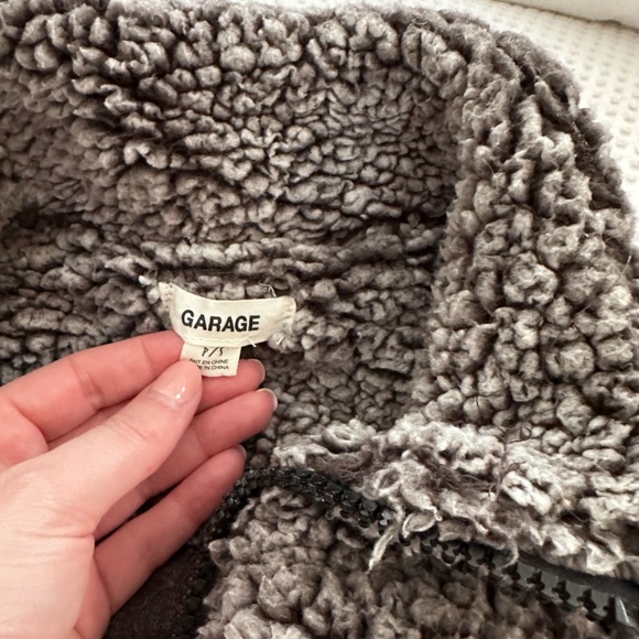 Garage Fuzzy Zip-up Sweater - Picture 2 of 2